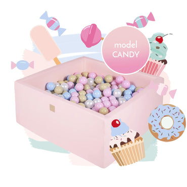 Roze ballenbak met 300 ballen - Candy Set